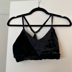 good american velvet leopard sports bra